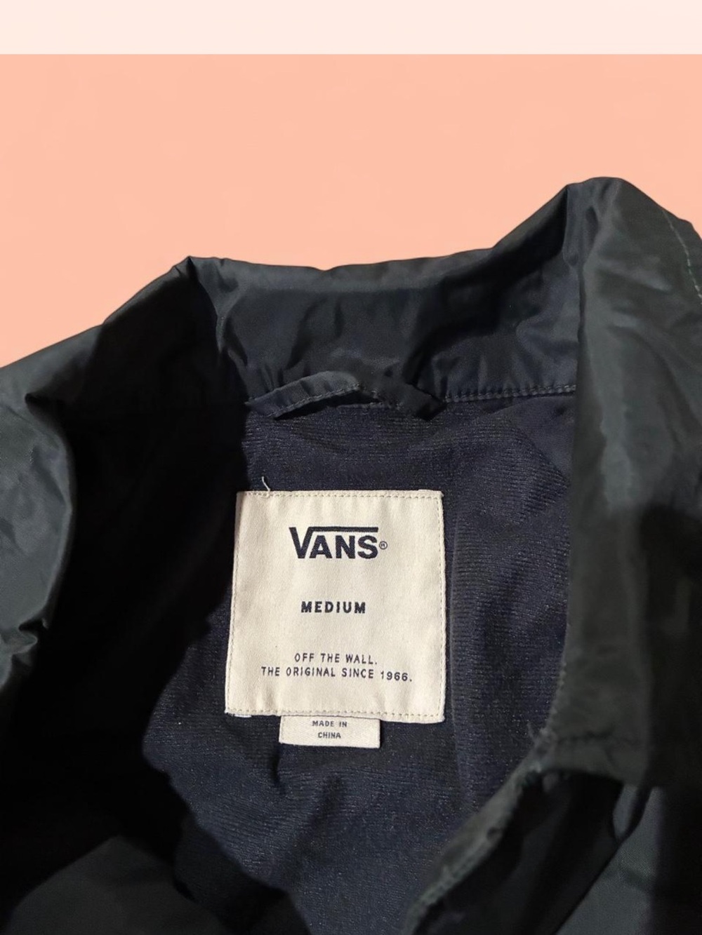 Vans Black Coach Windbreaker Jacket - Picture 3 of 5